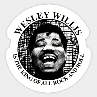 Wesley Willis /// Retro Style Fan Art Design Sticker